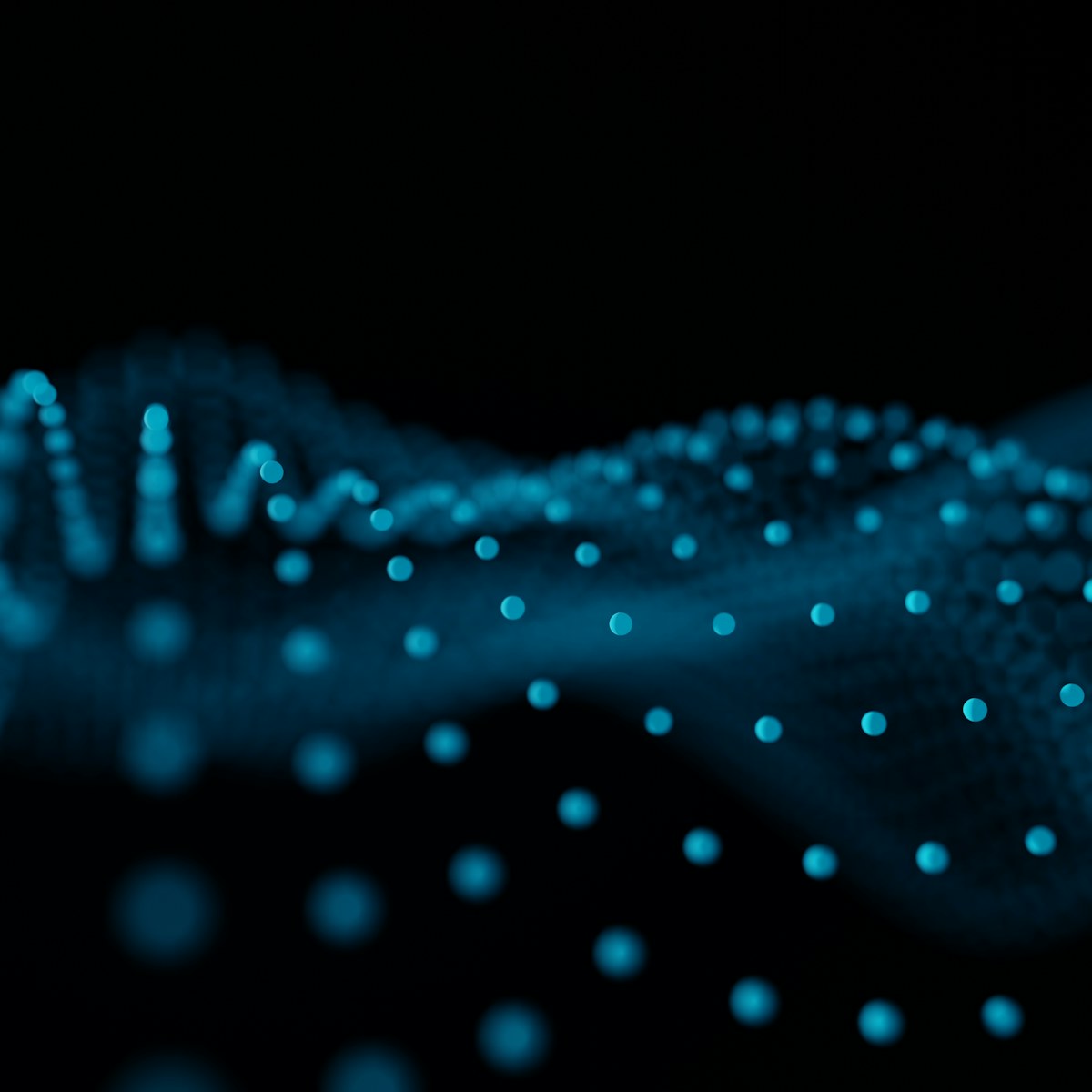 Abstract visualization of the AI signals behind a recommendation